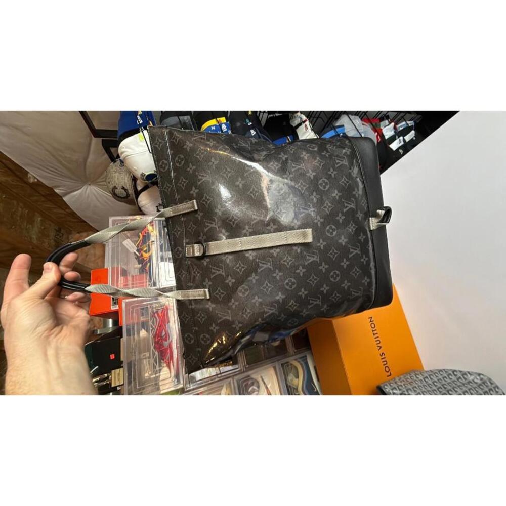 Louis Vuitton Zipped Tote Limited Monogram Eclipse Glaze Canvas Black Backpack